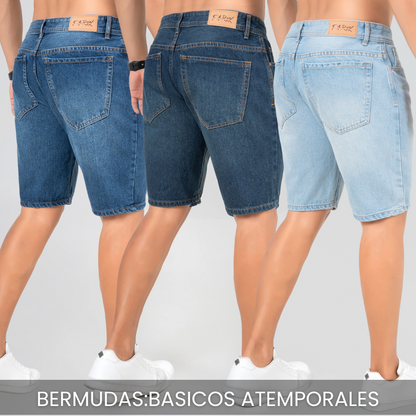 PACK BERMUDAS (3 BERMUDAS DENIM)